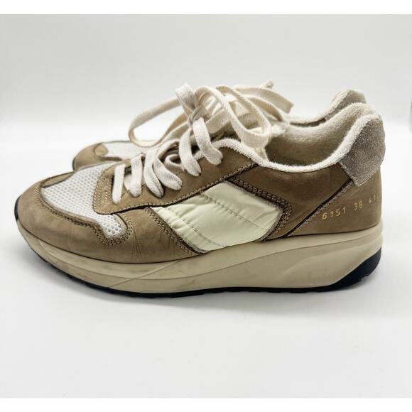 Woman by Common Projects Retro Classic Sneakers in Beige Size 38 US 7.5 - Picture 2 of 11